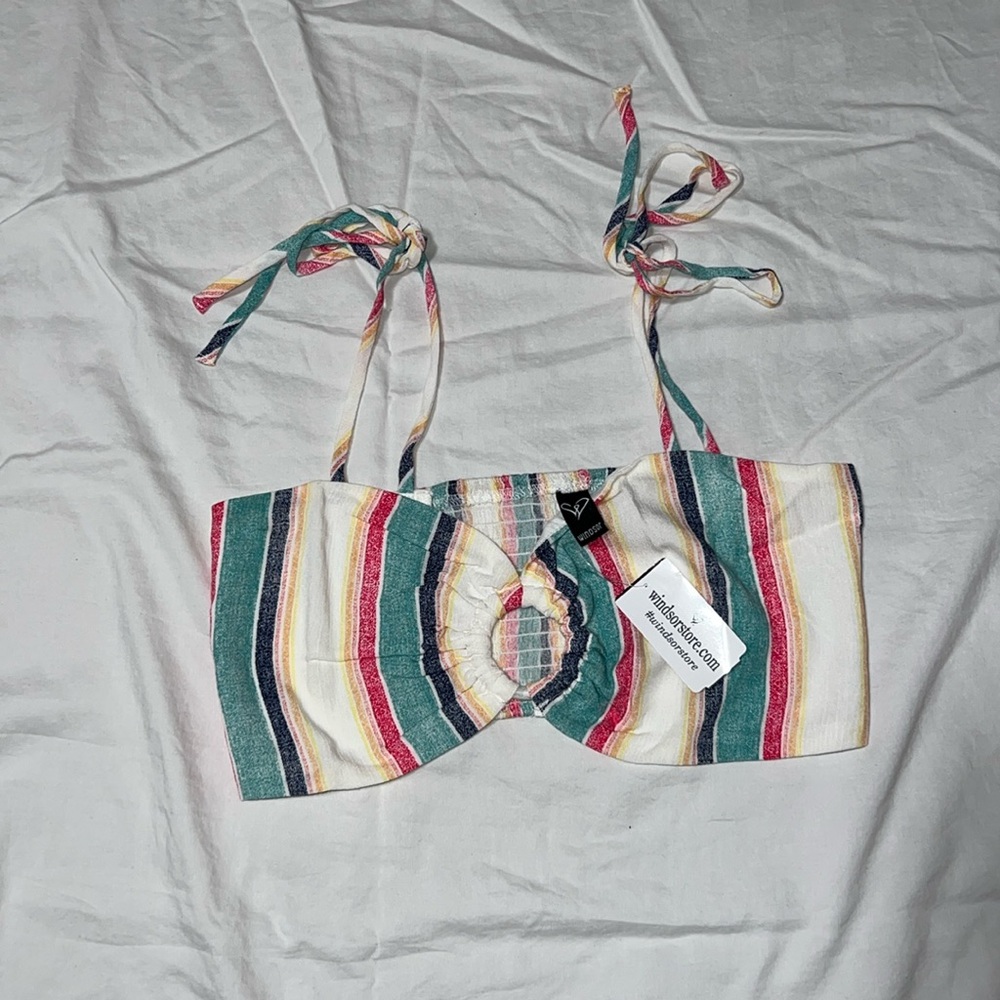 Striped Crop Top. NWT!